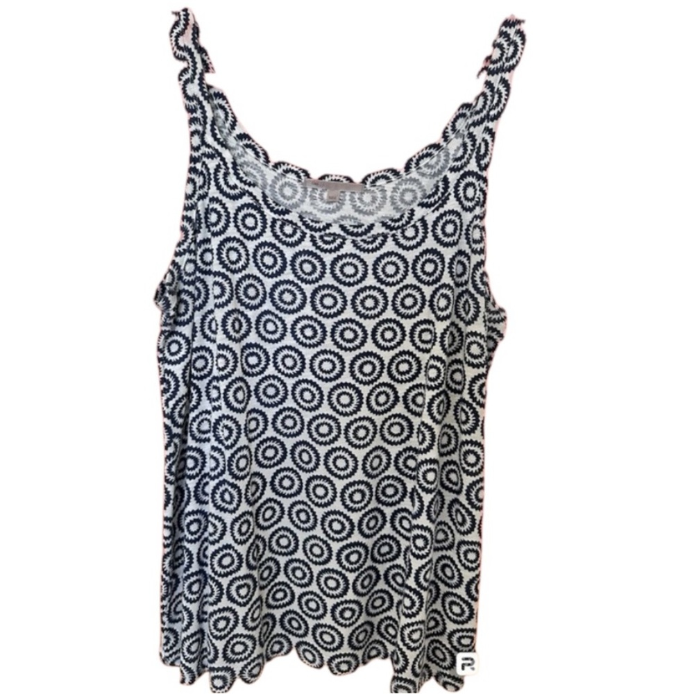 GAP Navy and White Medallion Tank - Large